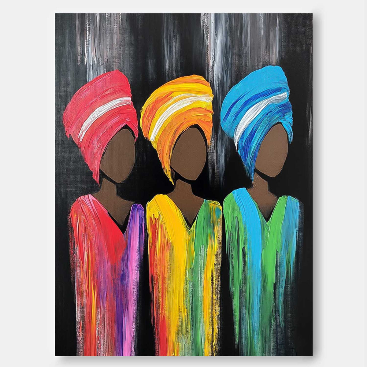 Wall Art People Neo-Pop Silhouette Maximalist
