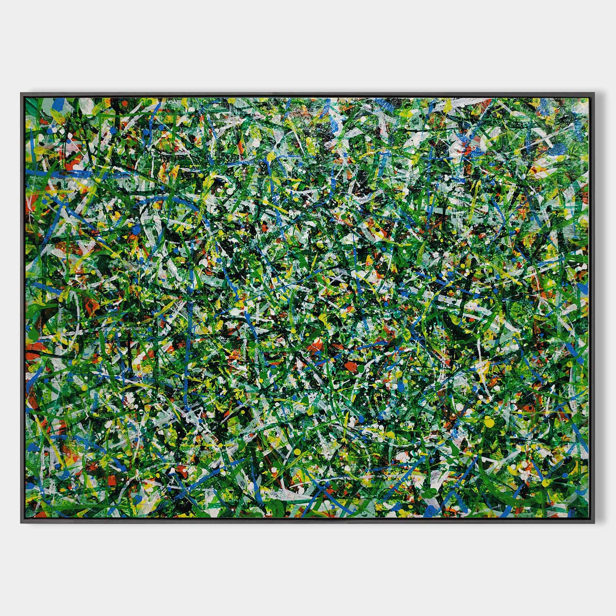 Celeste Teal Abstract Canvas Wall Art