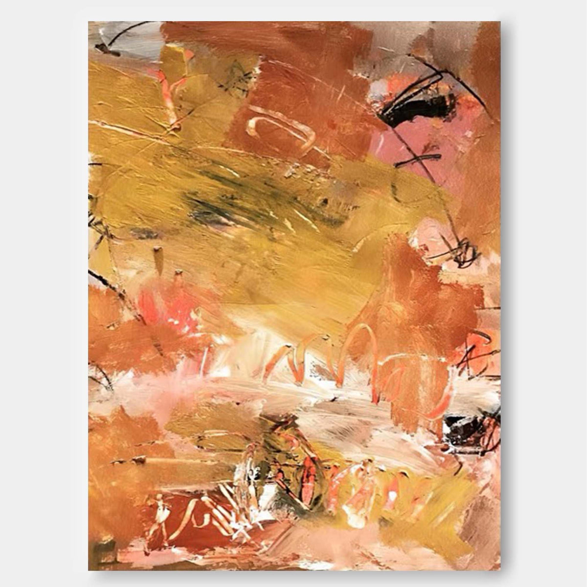 Brushstroke Abstract Impasto Canvas Wall Art