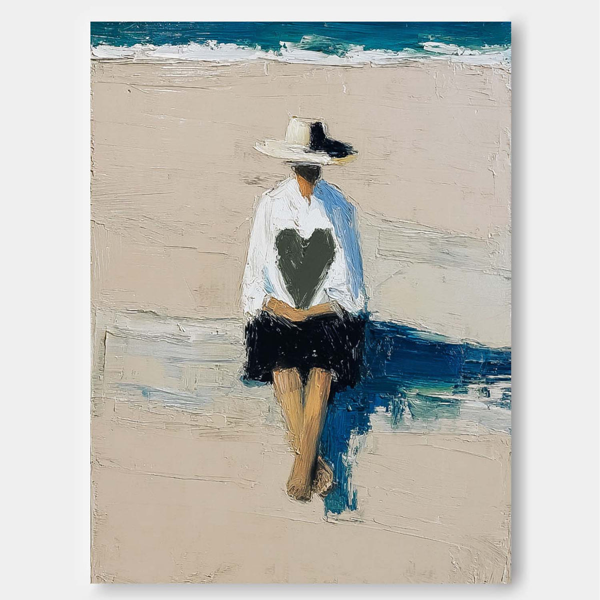Wall Art People Serene Coastal Romantic