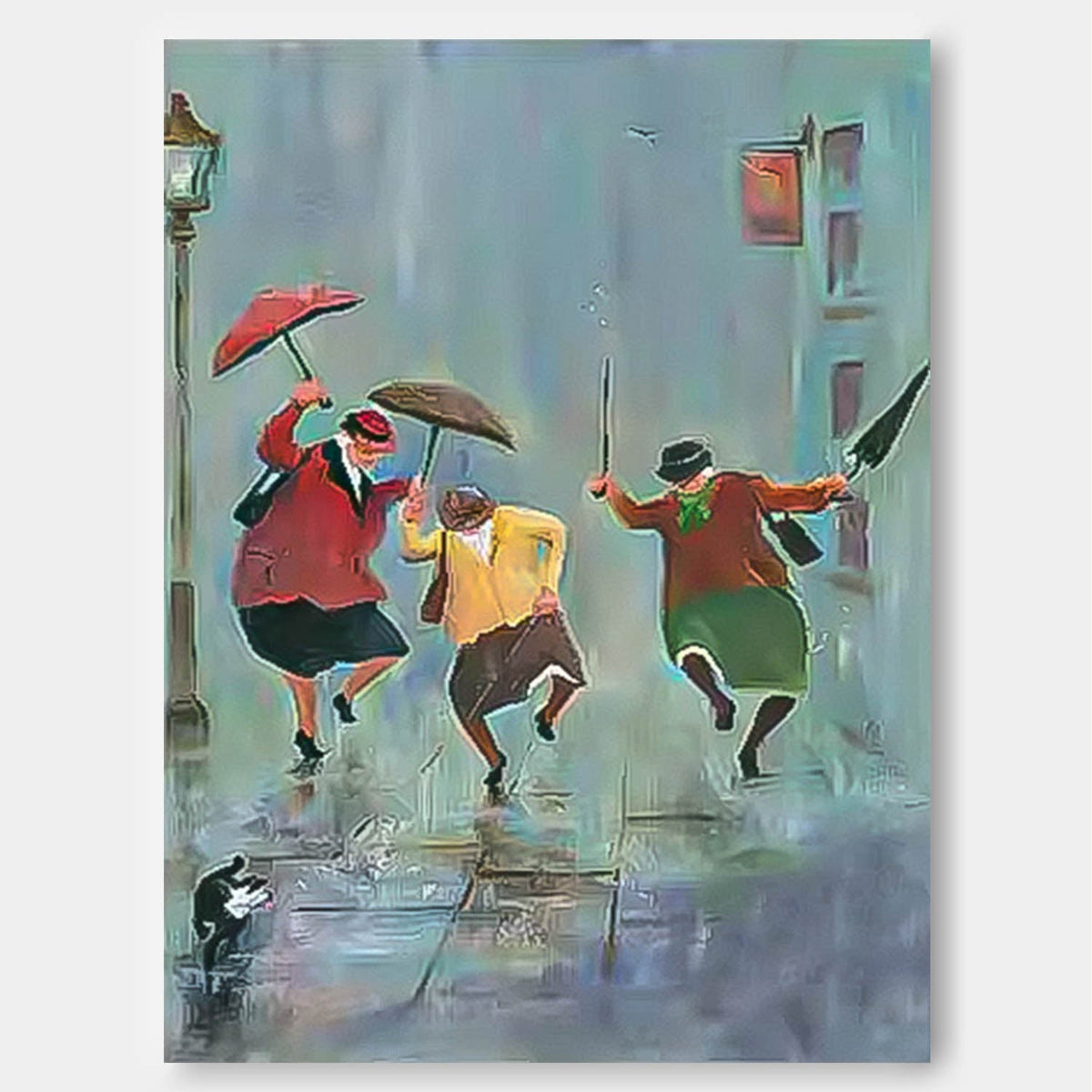Wall Art People Painterly Energetic Dynamic