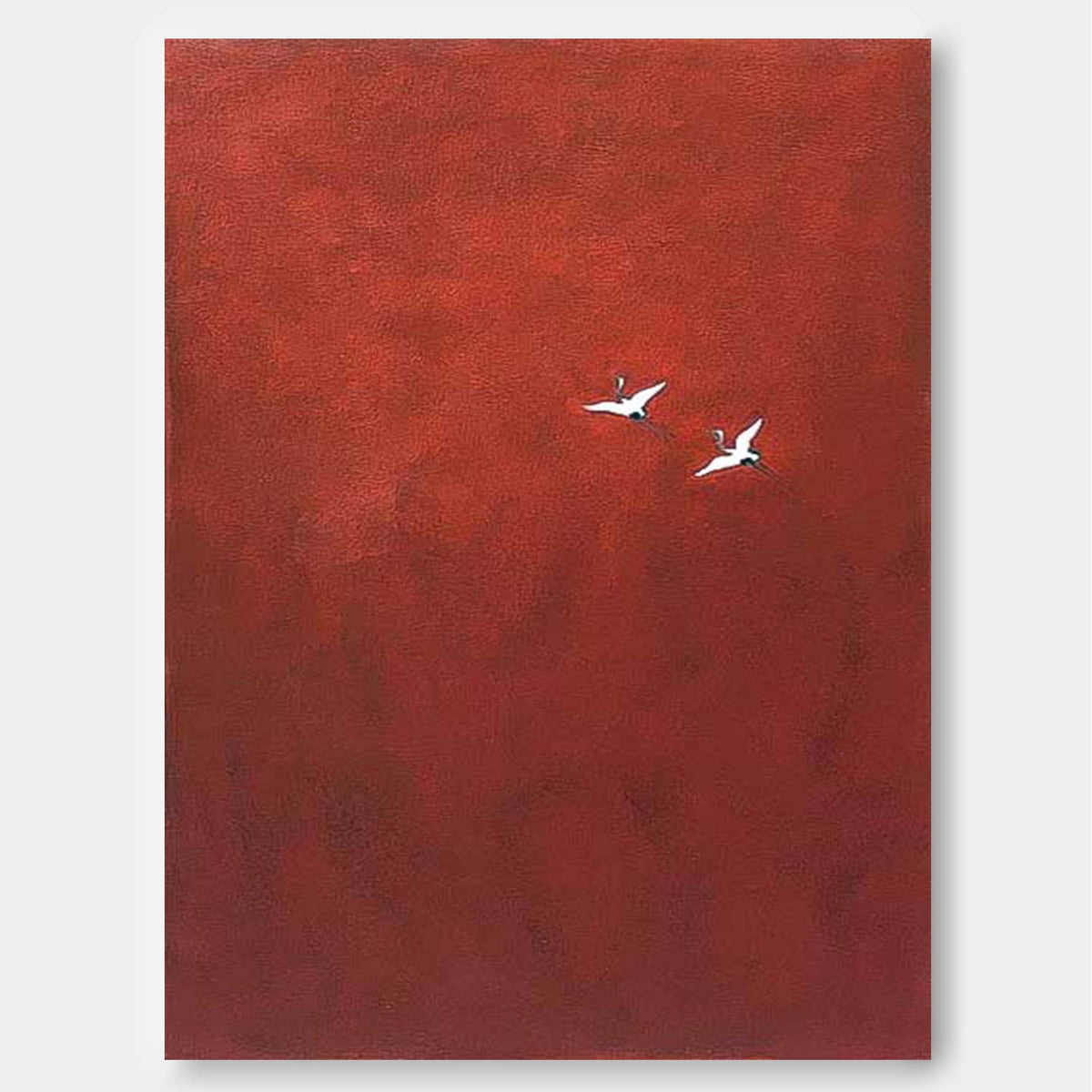 Deep Red Background Canvas Wall Art