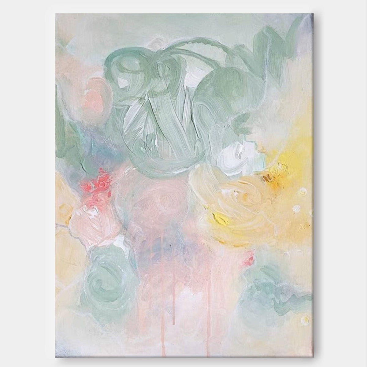 Soft Pastel Expressionist Painting Wall Art