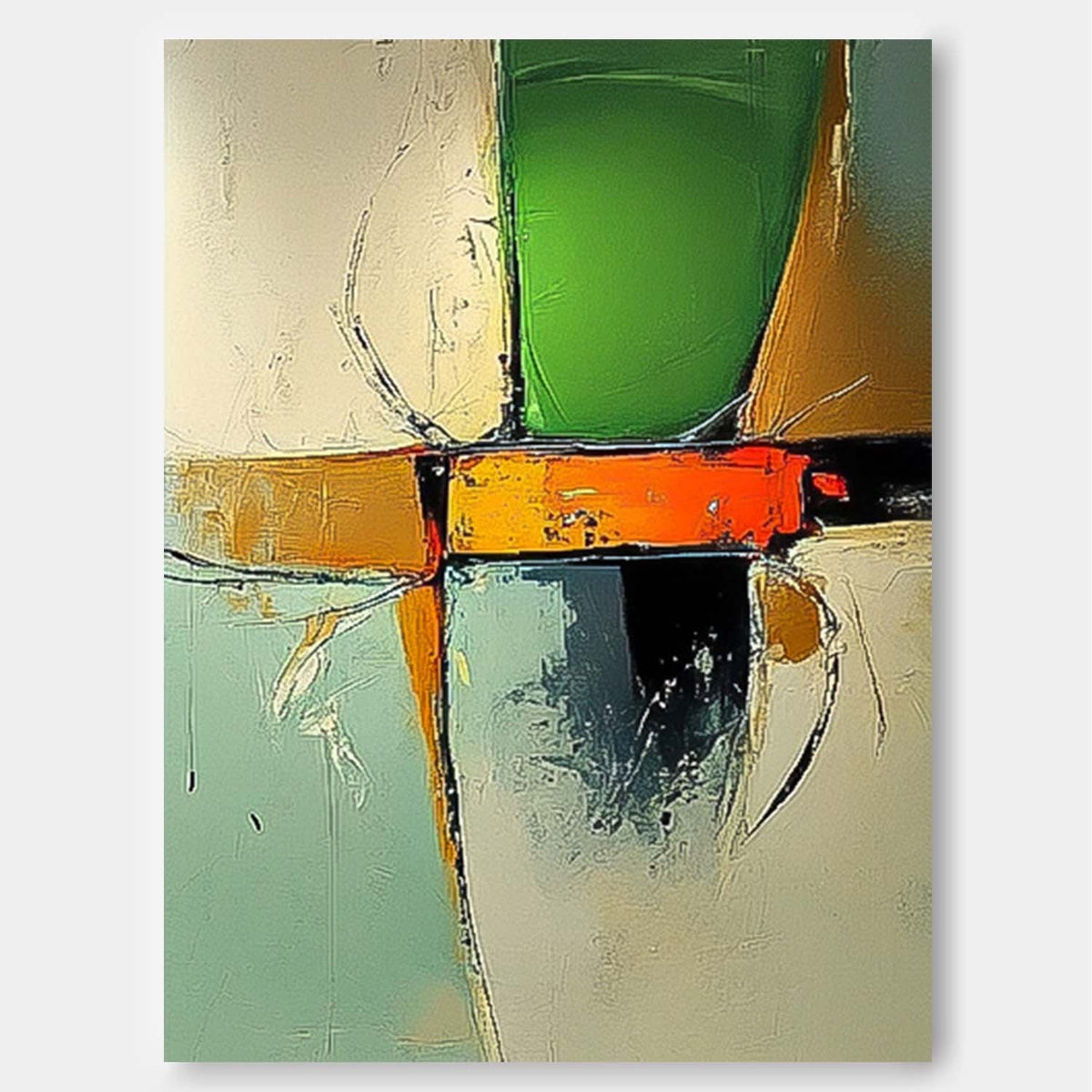 Wall Art Abstract Neo-Impressionist Soft