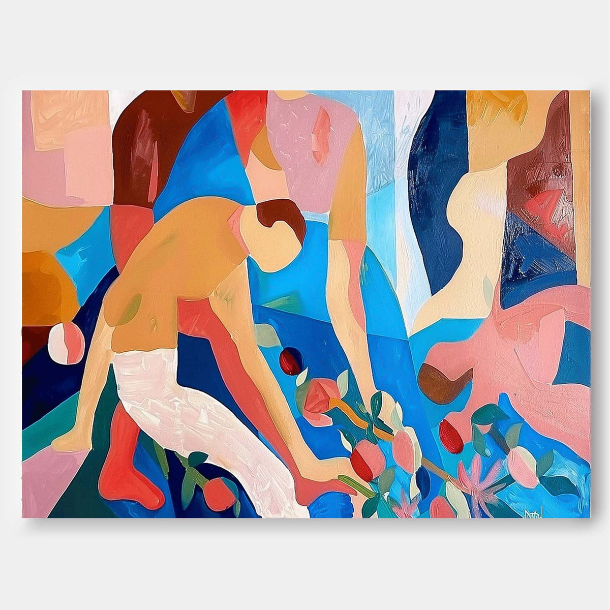 Wall Art Vibrant Abstract Geometric Atmosphere