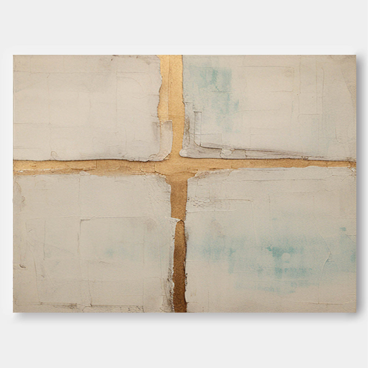 Wall Art Abstract Gold Kintsugi