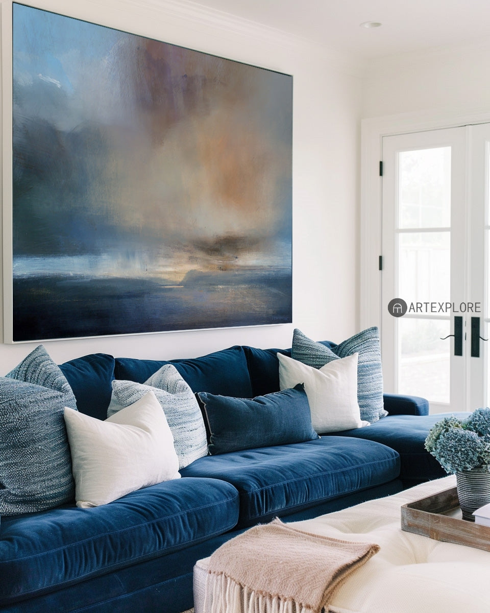 Atmospheric Seascape Oil Painting