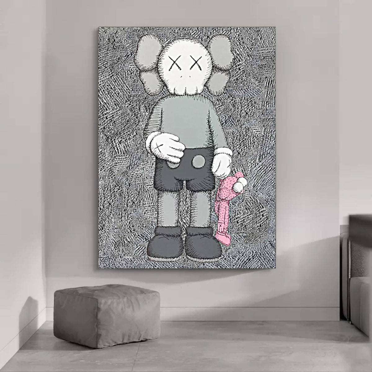 KAWS Companion Figure Pop Art Painting