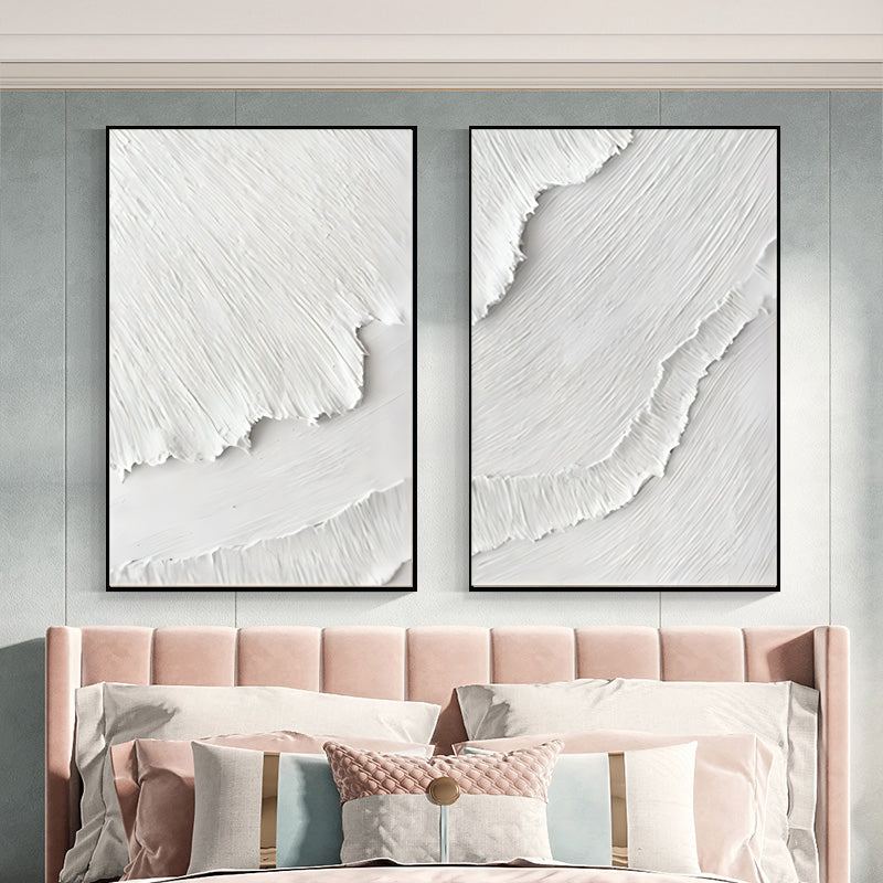 Wall Art Modern Minimalism Abstract Texture White
