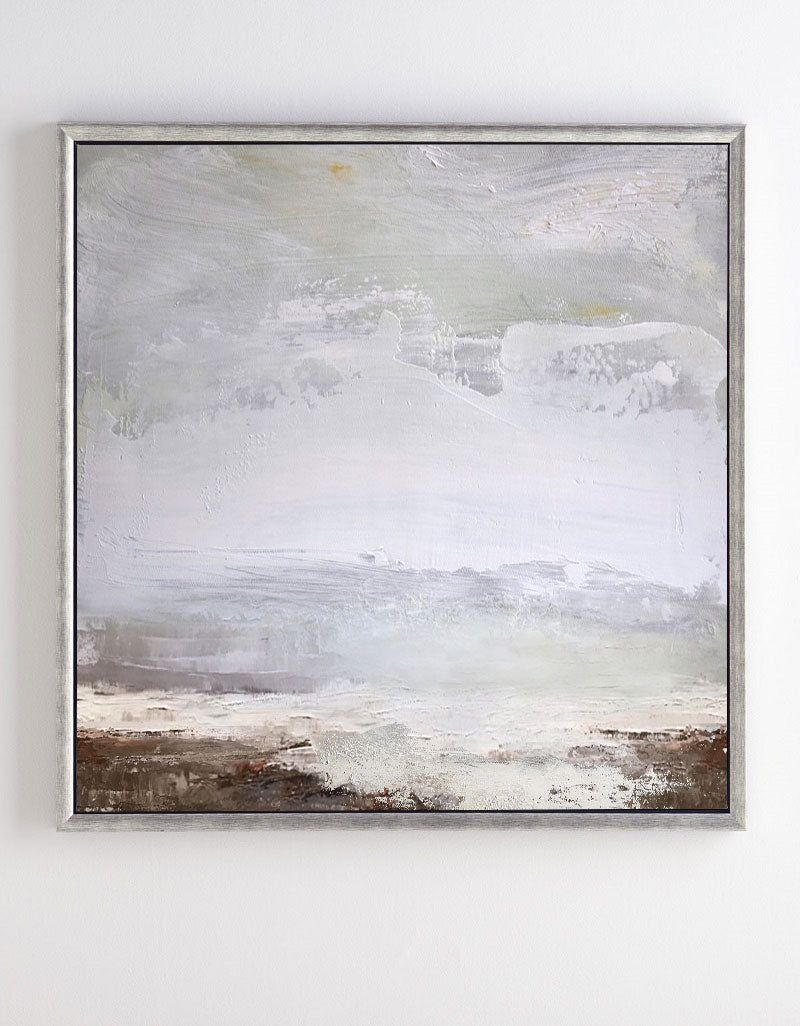 Serene Neutral Landscape Painting
