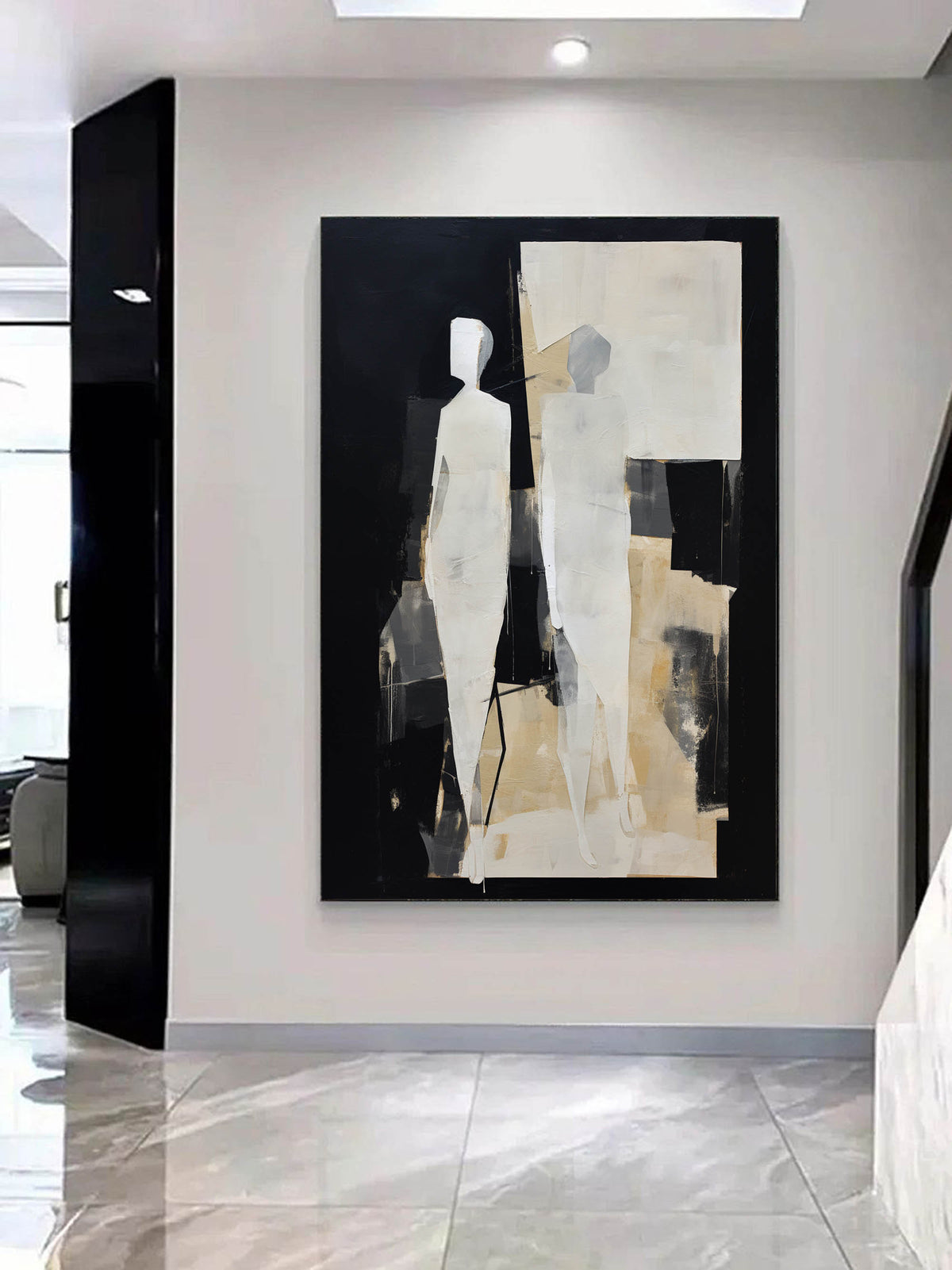 Wall Art Contemporary Figurative Minimalist Abstract Art Silhouettes
