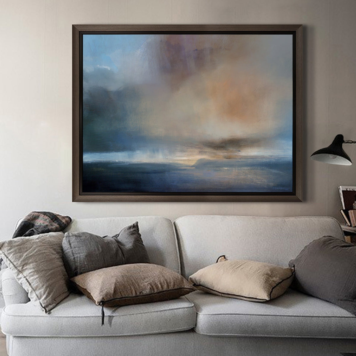 Atmospheric Seascape Oil Painting