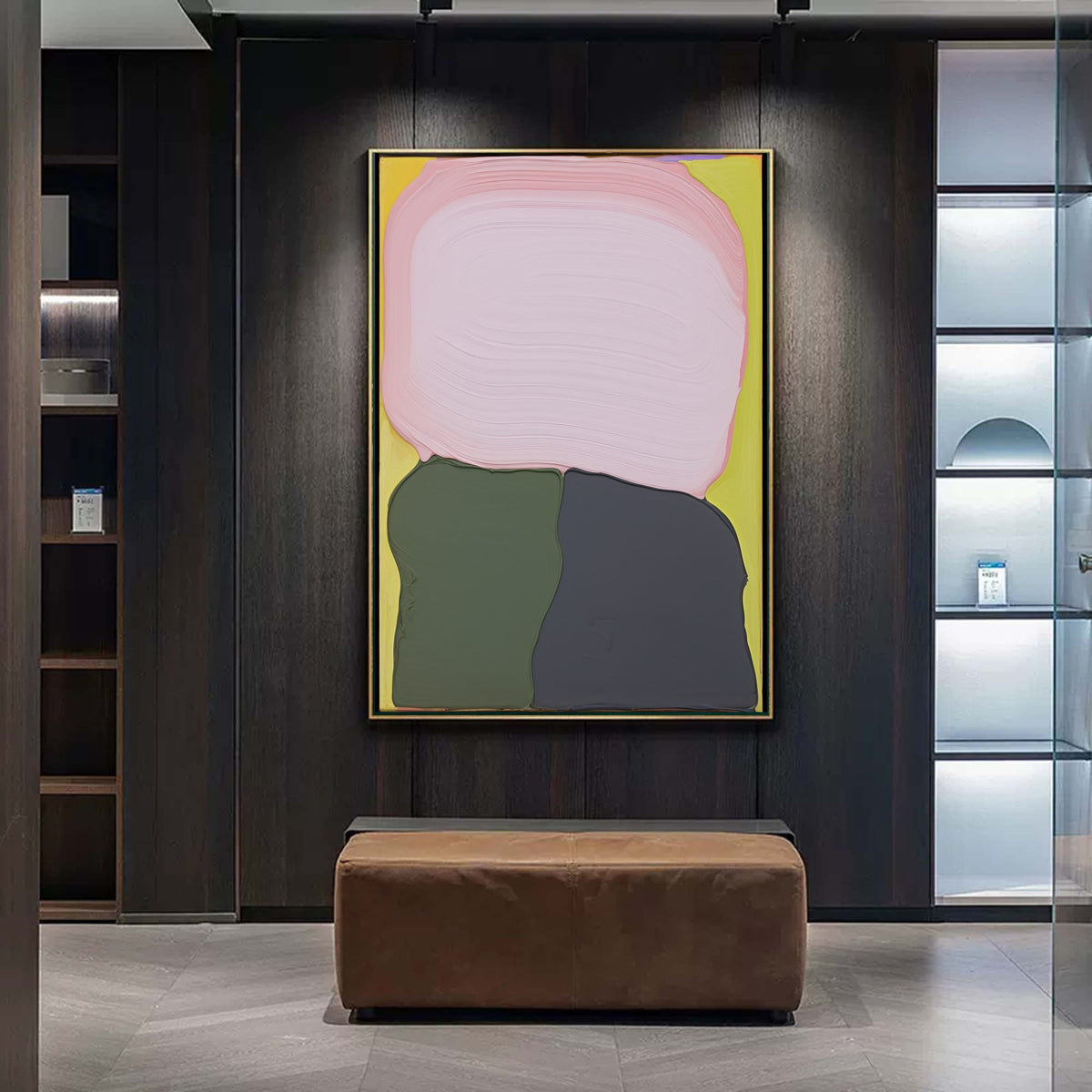 Wall Art Square Abstract Color Block Pastel