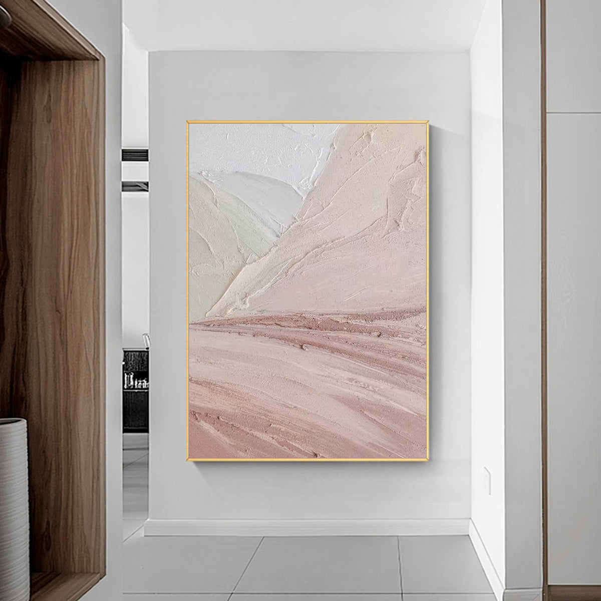 Soft Pastel Landscape Impasto Oil Painting