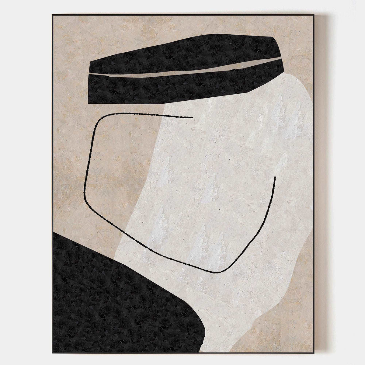 Abstract Emirati Kandura Portrait Painting