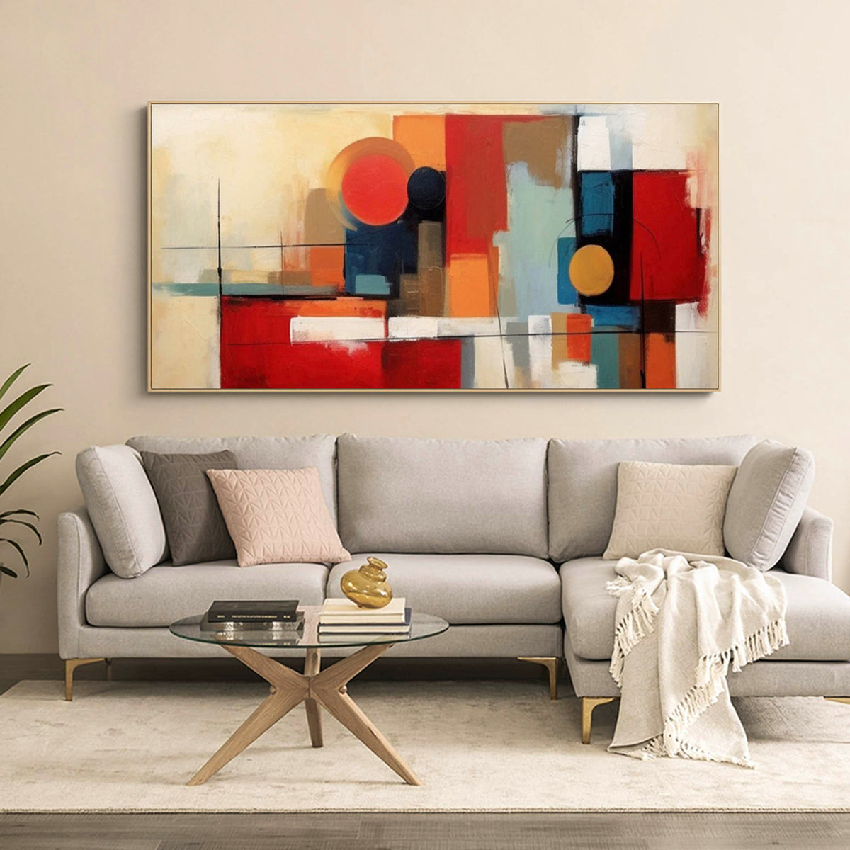 Geometric Canvas Art #GE007