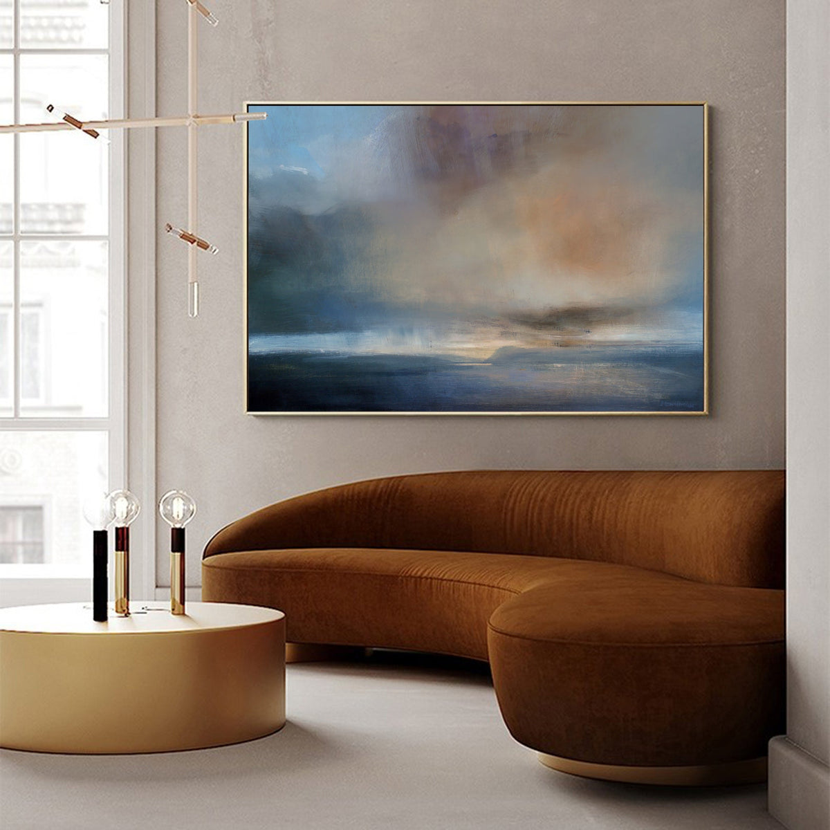 Atmospheric Seascape Oil Painting