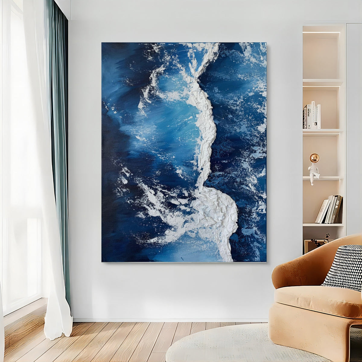 Wall Art Plaster Sea Foam Ocean Energetic