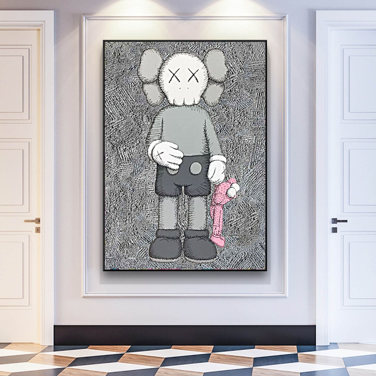 KAWS Companion Figure Pop Art Painting