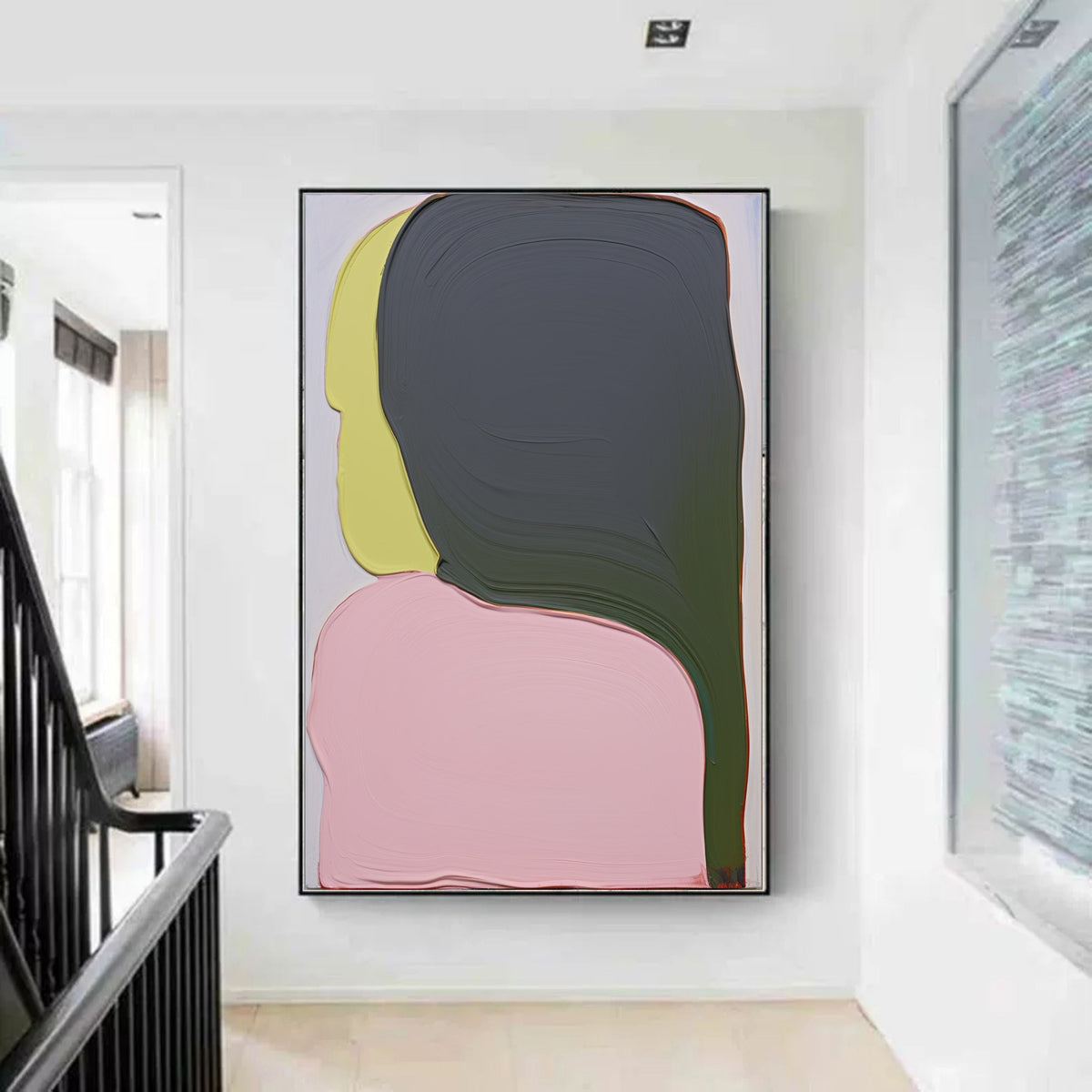 Wall Art Vertical Minimalist Figure Soft