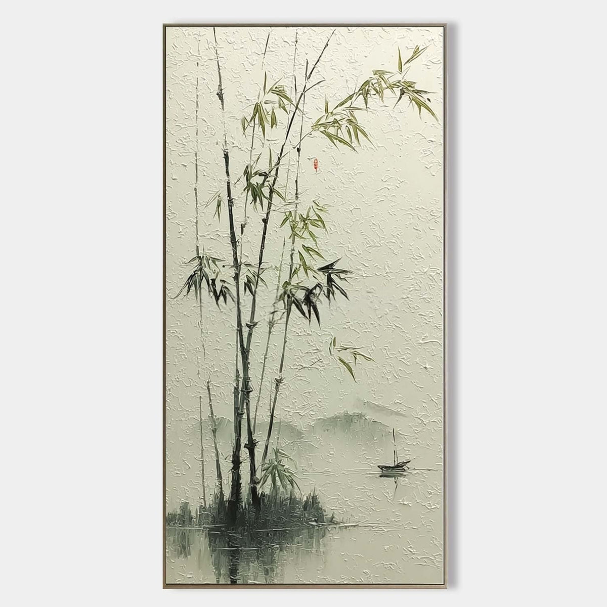 Oriental Bamboo Landscape Painting - Neutralighting