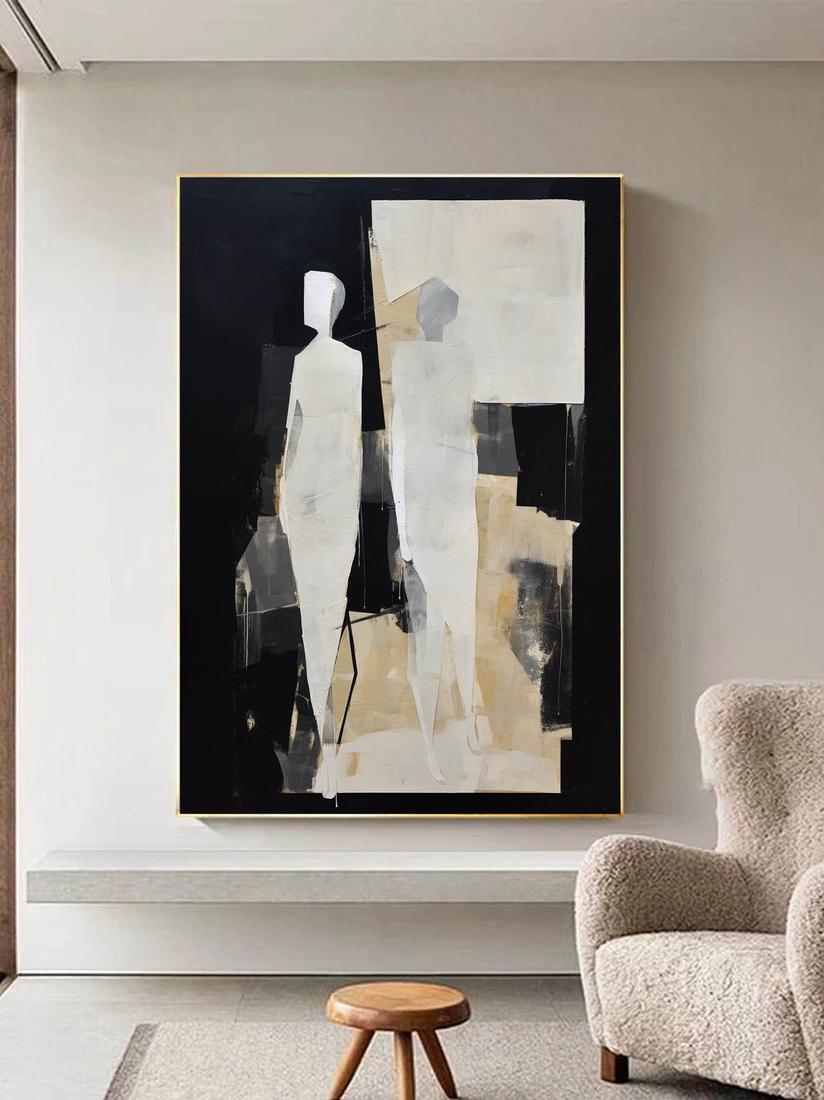 Wall Art Contemporary Figurative Minimalist Abstract Art Silhouettes