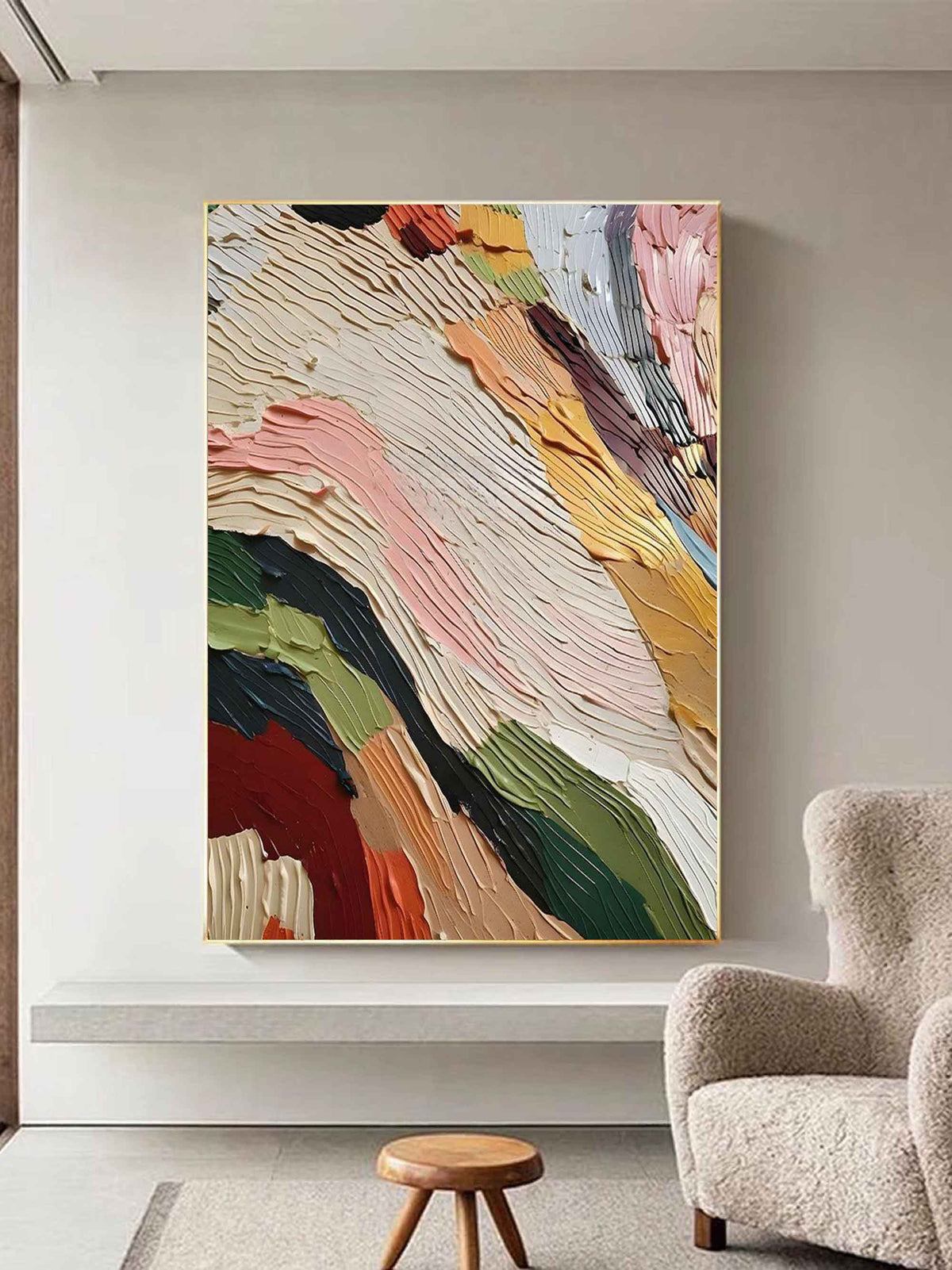 Caspian Colorful Painting Wall Art