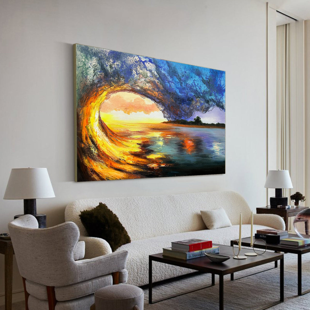 Elowen Sunset Canvas Wall Art