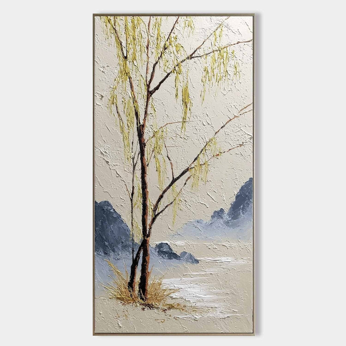 Oriental Weeping Willow 3D Impasto Painting - Neutralighting