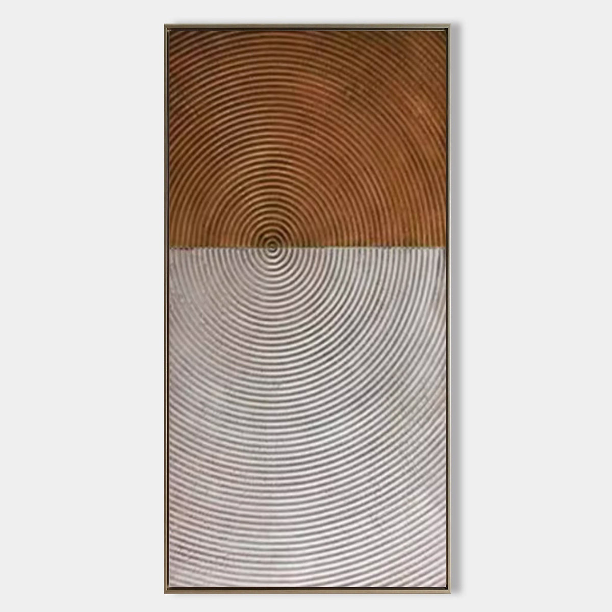 Wabi Sabi Wall Art Two Circular Texture Vertical