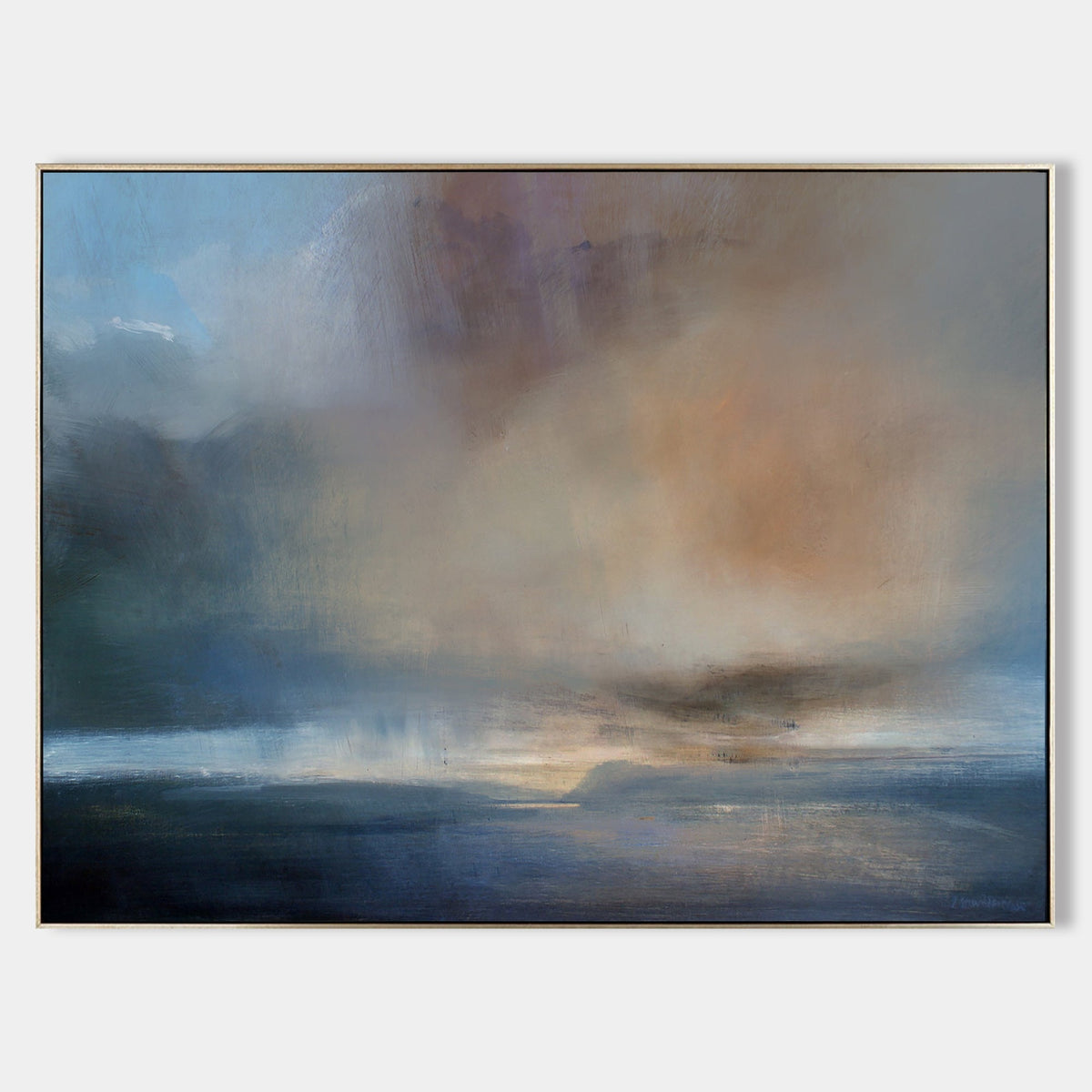 Atmospheric Seascape Oil Painting