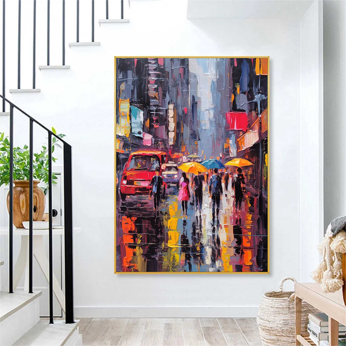 Wall Art Architecture Impasto Expressionist Urban