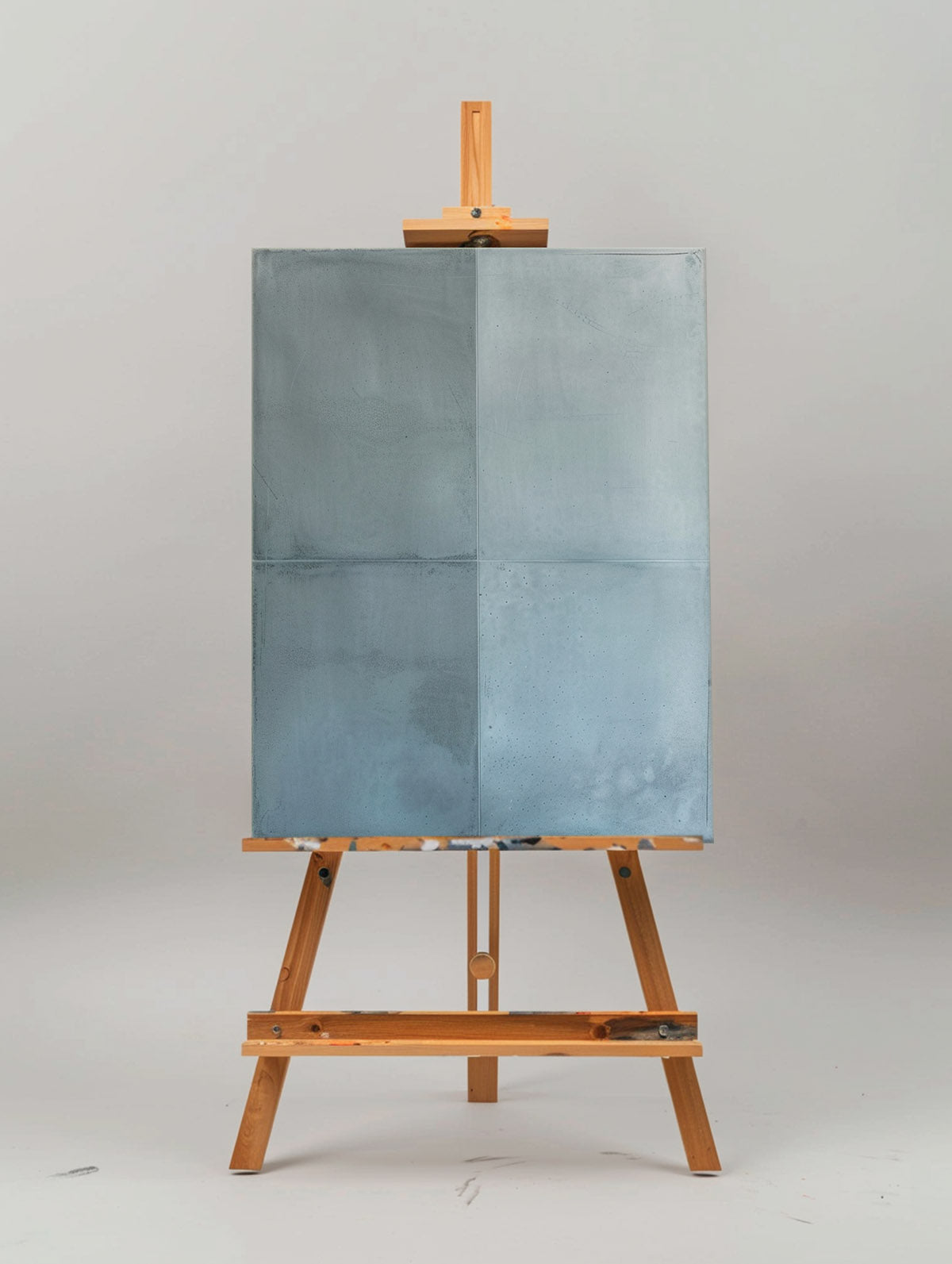 Wall Art Grey Blue Geometric Panels Minimalist Textured Canvas Living Room