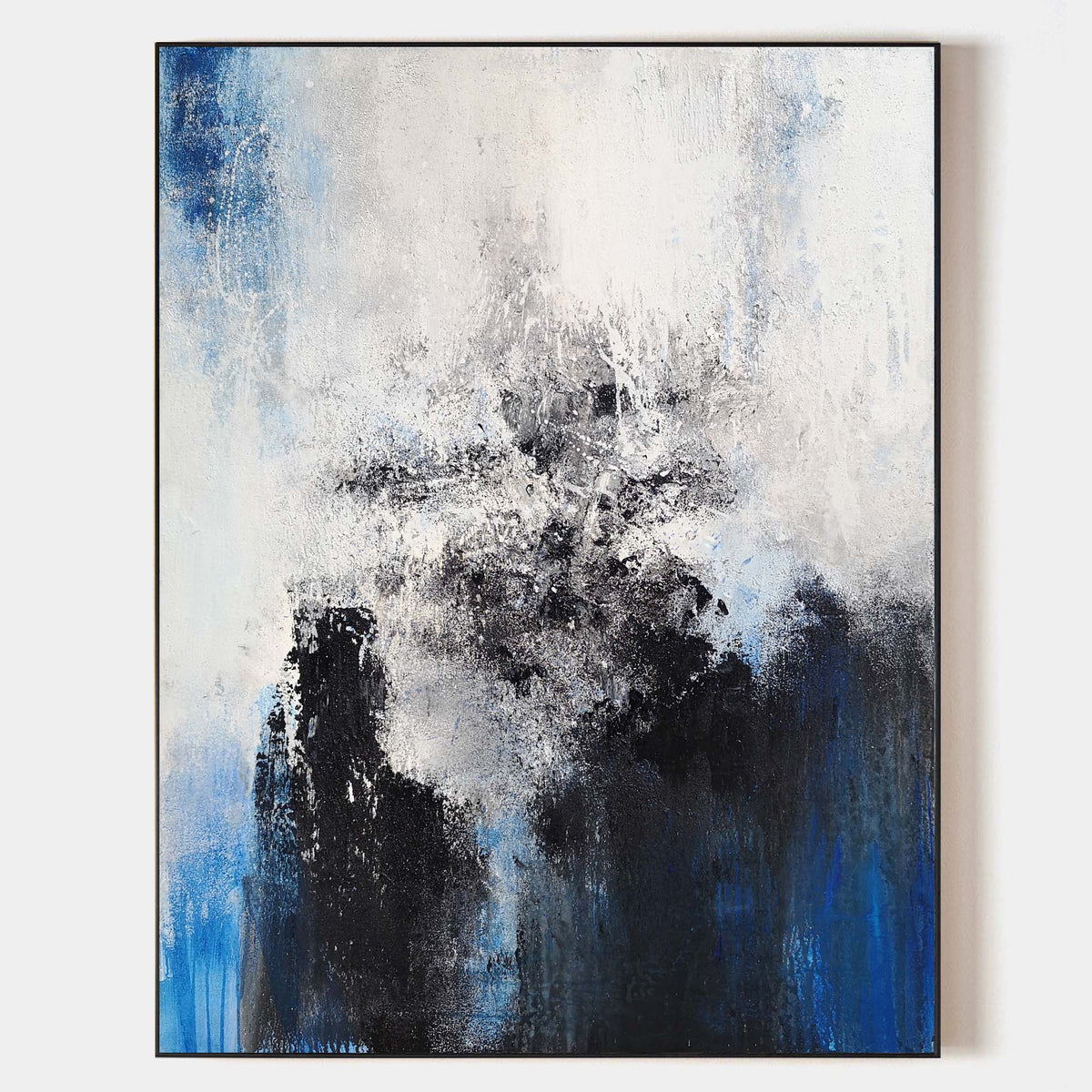 Dramatic Abstract Oil Painting Hand Painted