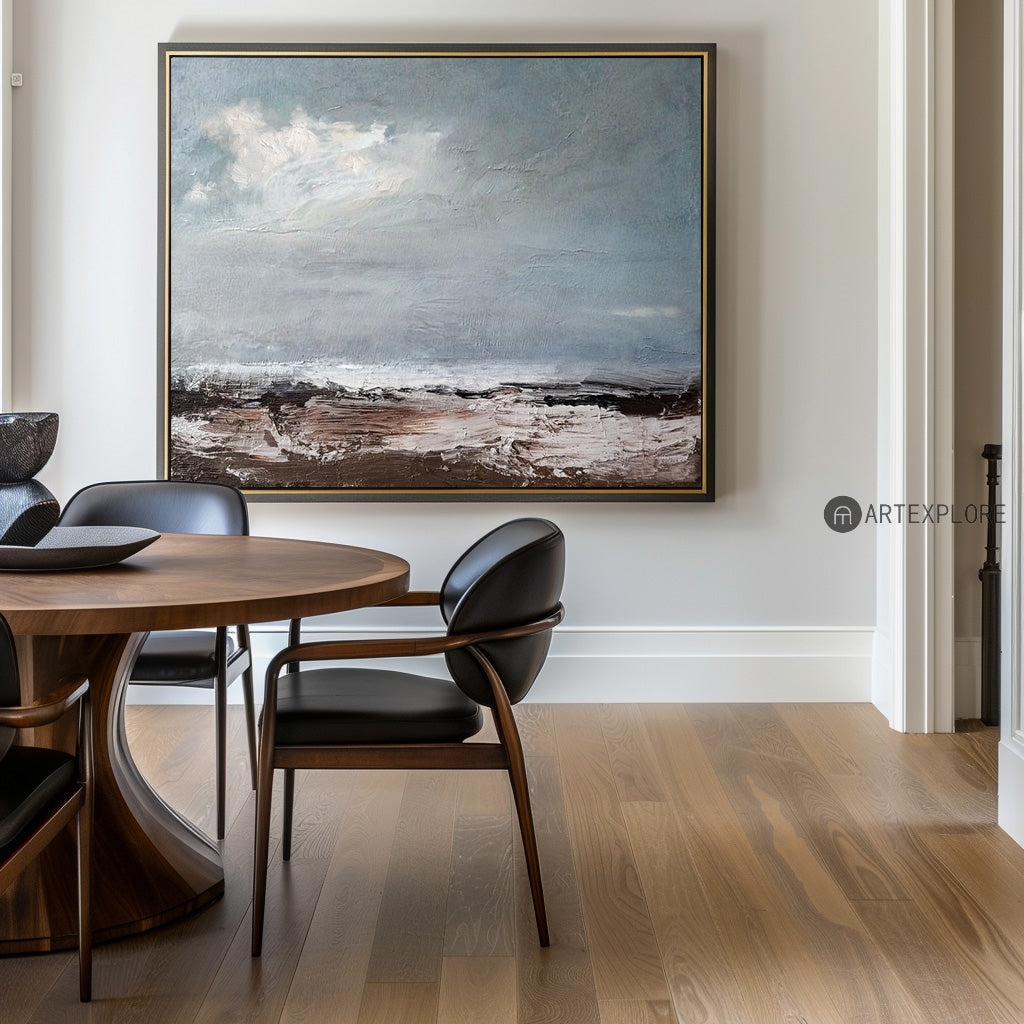 Seaside Scenery Abstract Painting