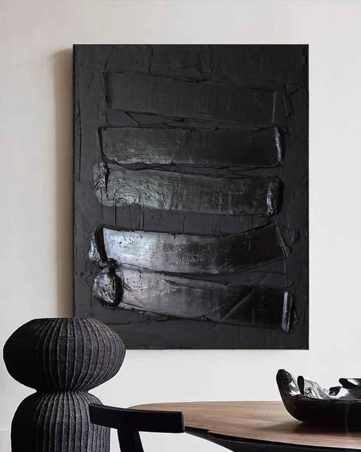 Black Minimalist Painting