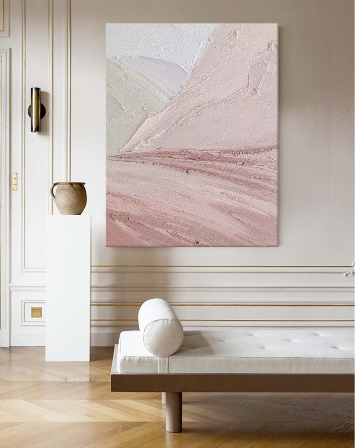 Soft Pastel Landscape Impasto Oil Painting
