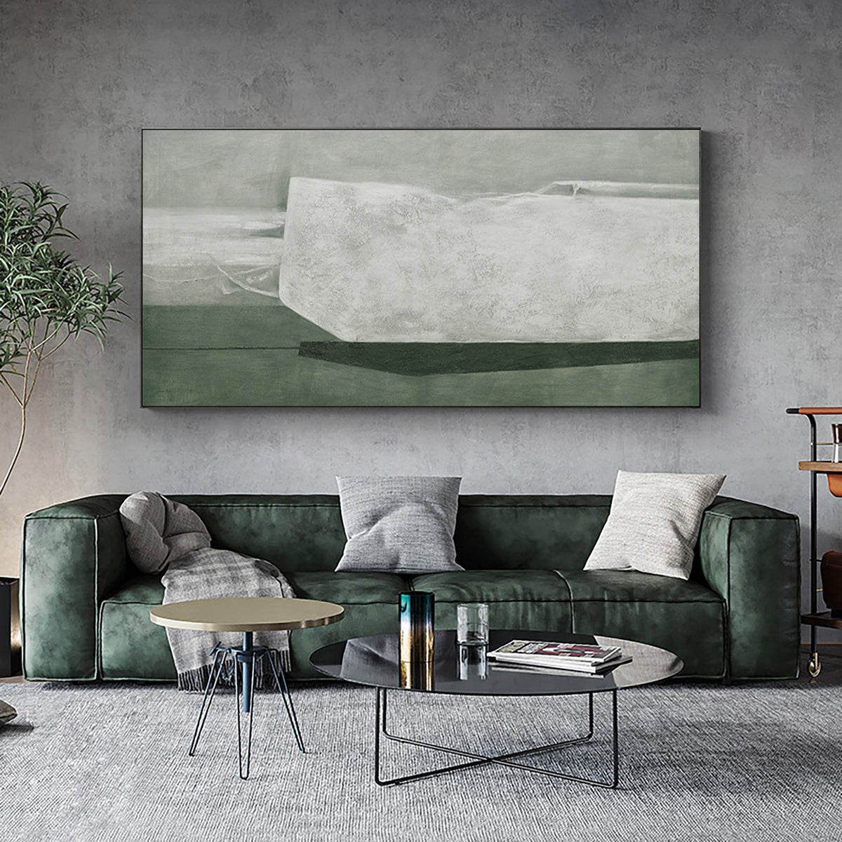 Minimalist Geometric Block Painting