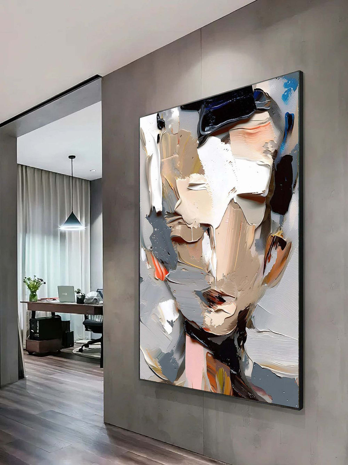 Elias Colorful Portrait Painting