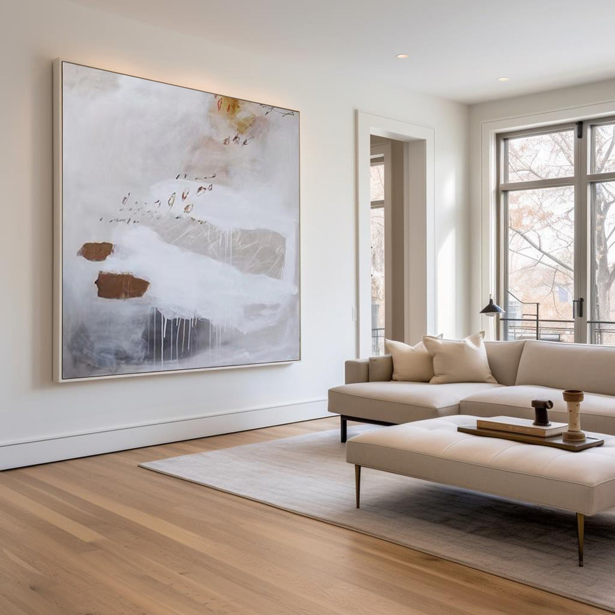 Wall Art Abstract Neutral Painting