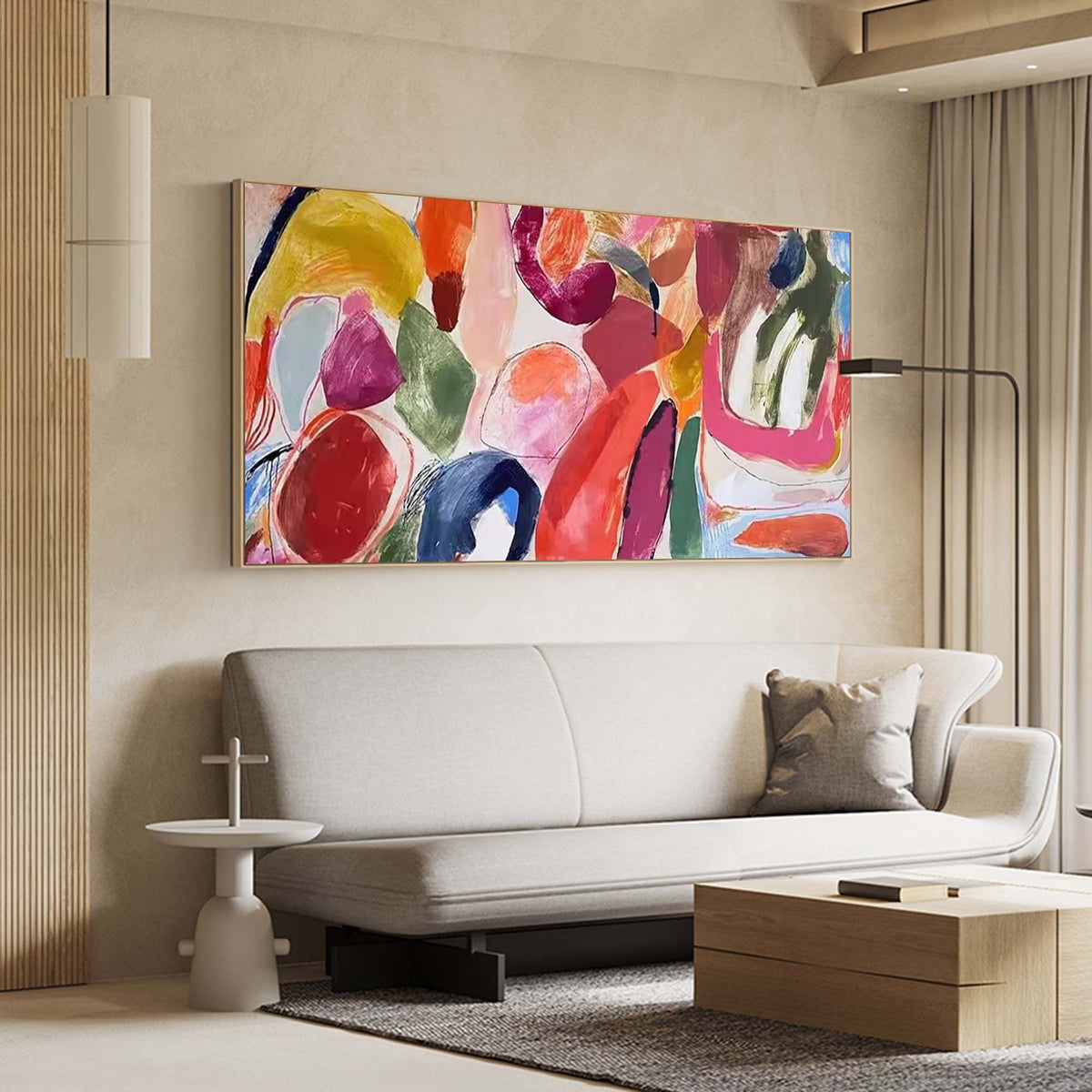 Expressionist Painting Bold Organic Shapes
