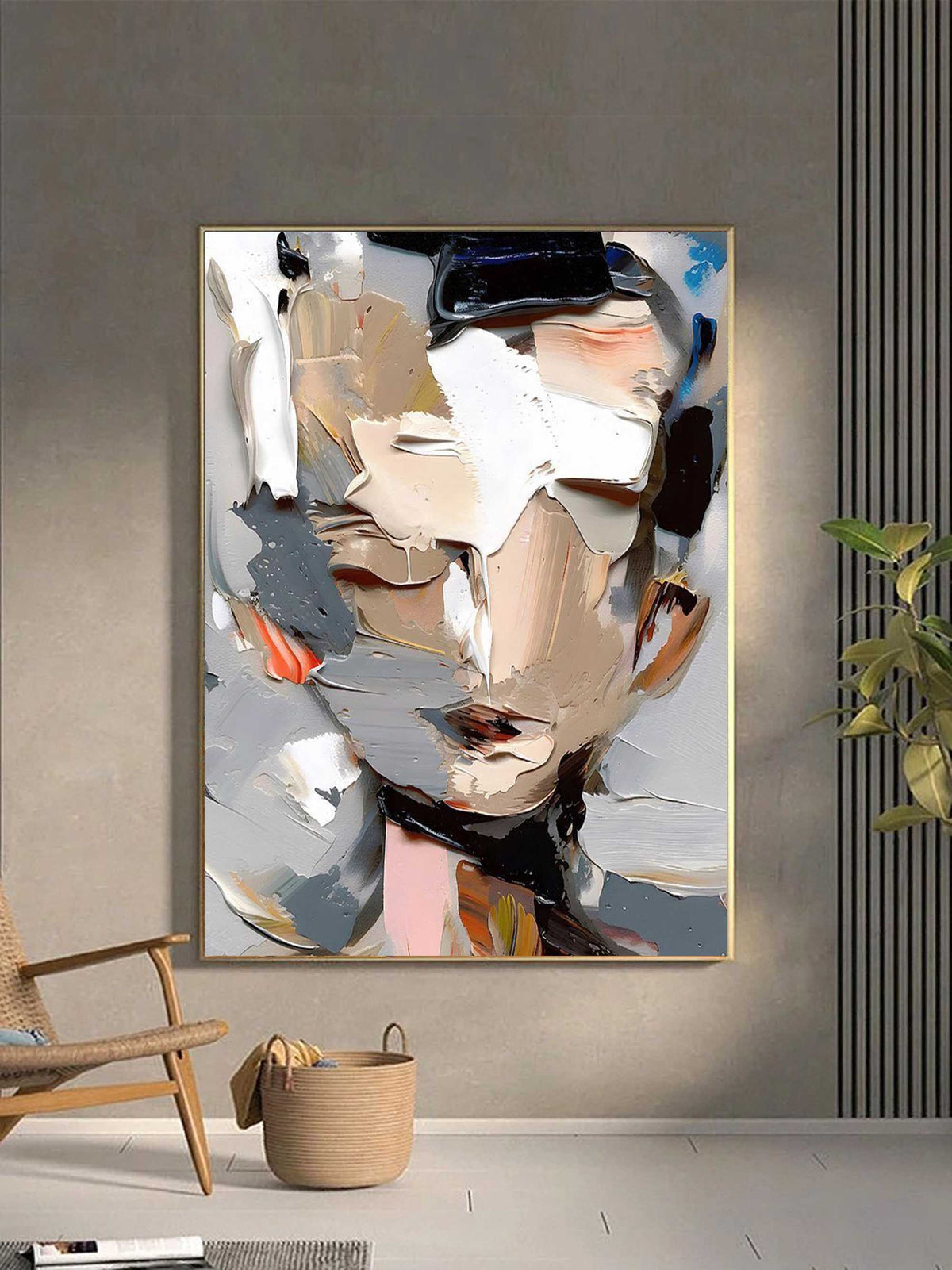 Elias Colorful Portrait Painting