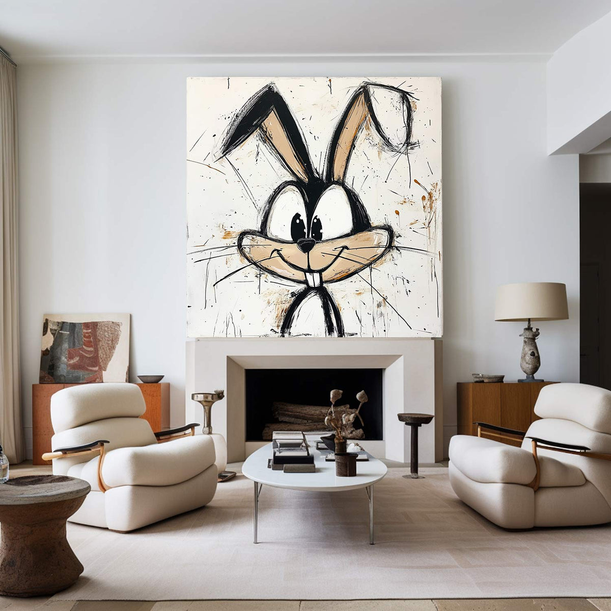 Expressionist Bugs Bunny Oil Painting