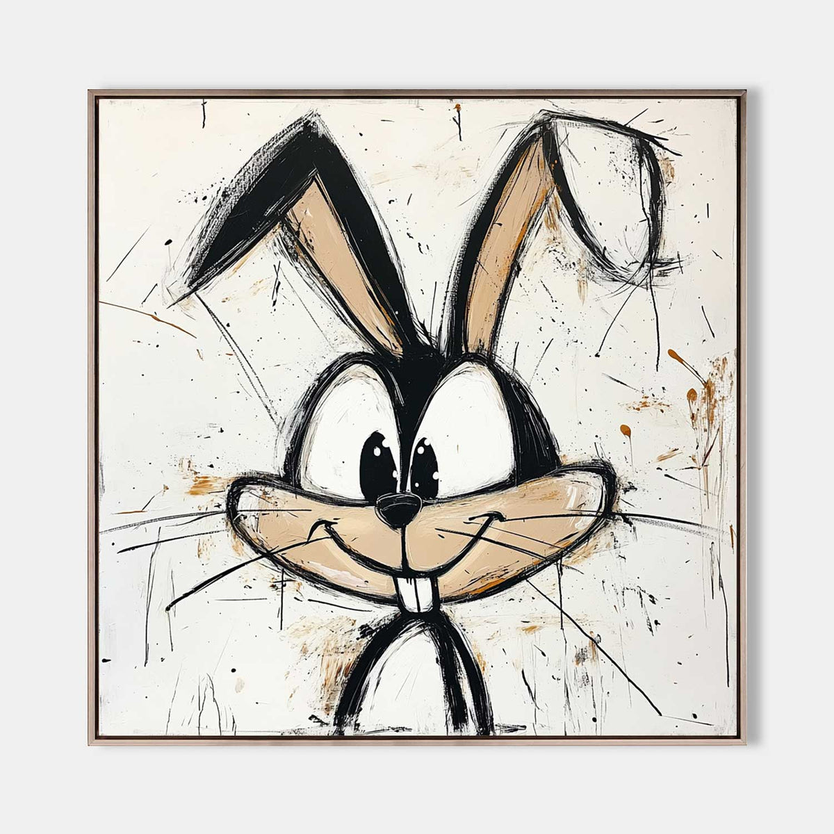 Expressionist Bugs Bunny Oil Painting