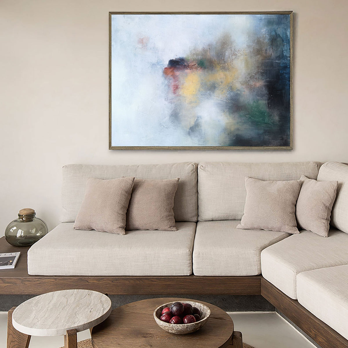Ethereal Abstract Oil Painting Horizontal Wall Art