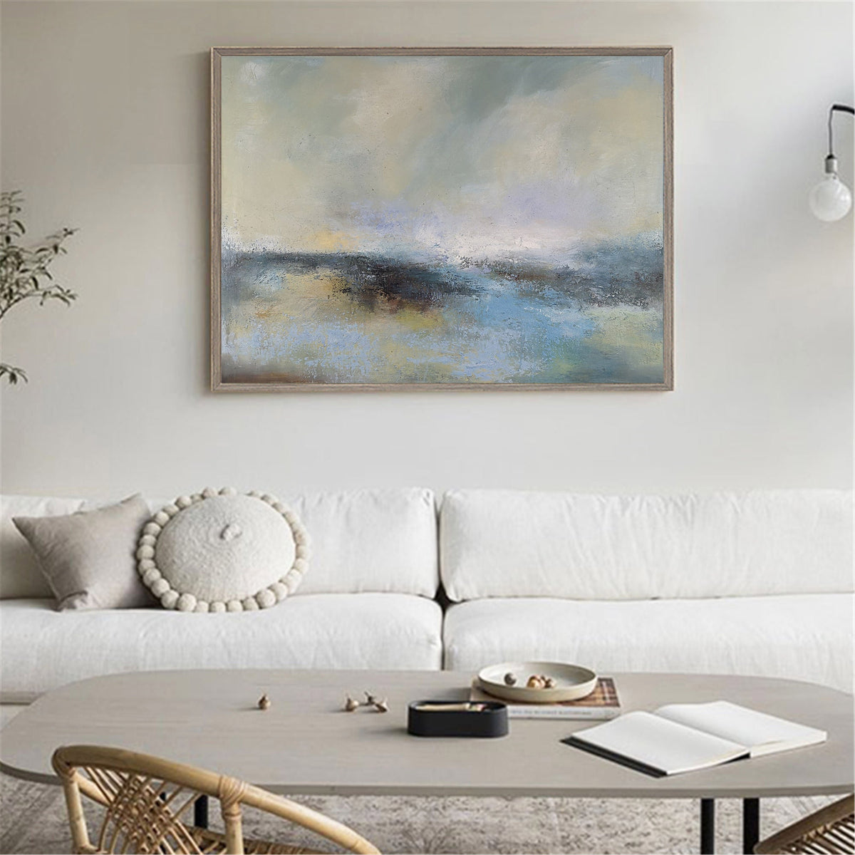 Atmospheric Coastal Abstract Oil Painting