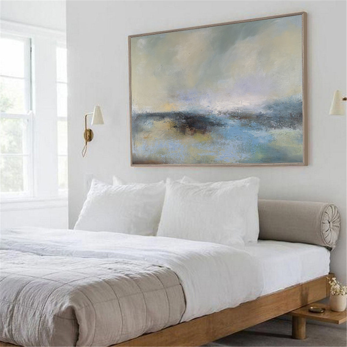 Atmospheric Coastal Abstract Oil Painting