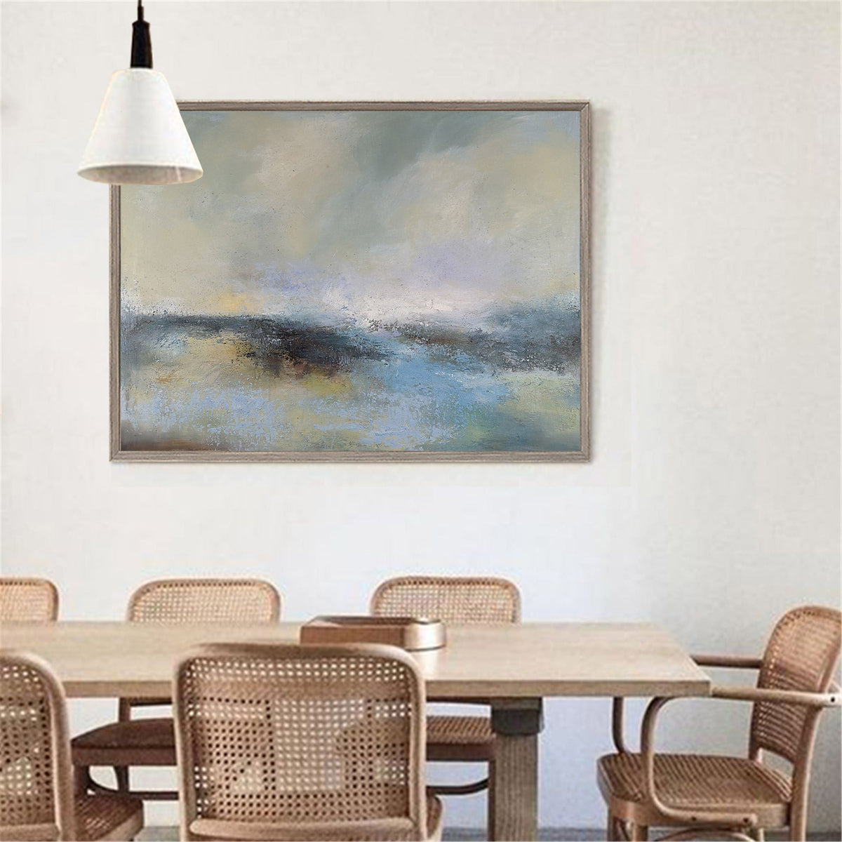 Atmospheric Coastal Abstract Oil Painting