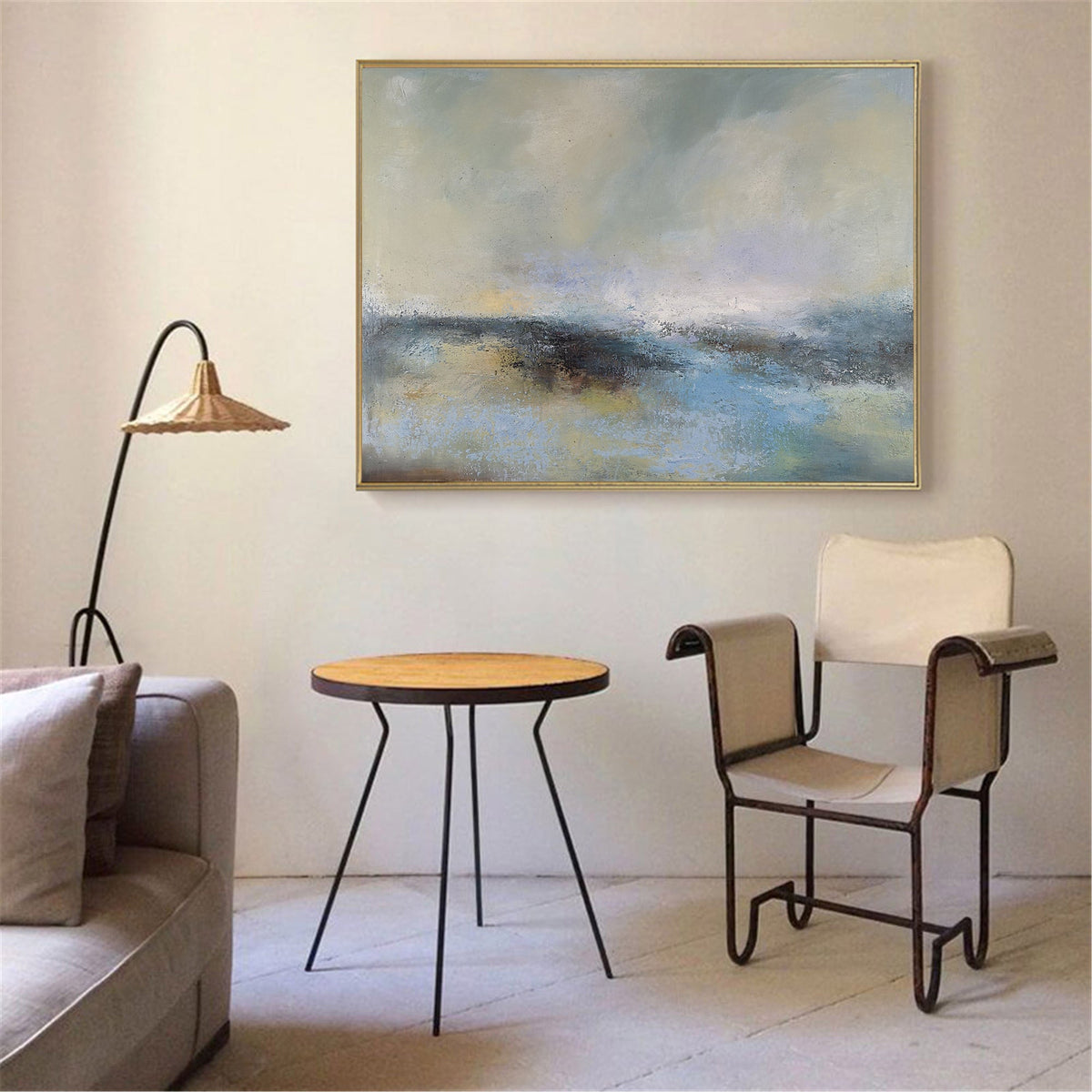 Atmospheric Coastal Abstract Oil Painting