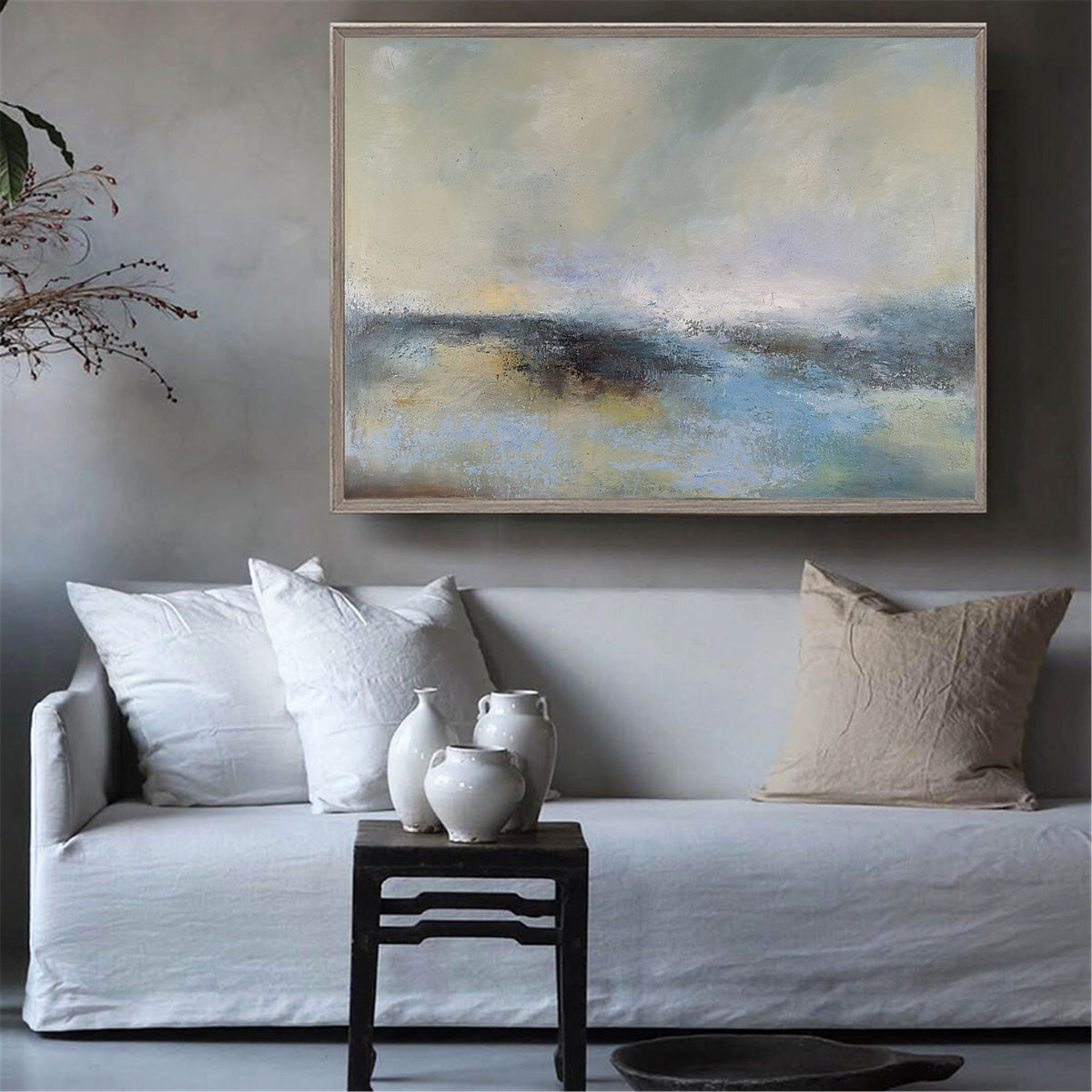 Atmospheric Coastal Abstract Oil Painting